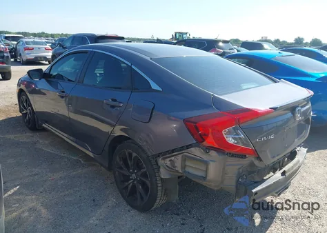 2019 Honda Civic Sport из США, поврежденный, VIN 19XFC2F87KE050804